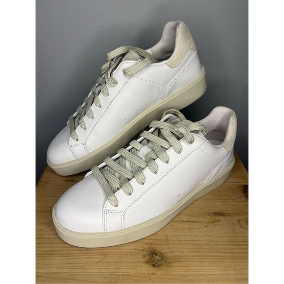 Vince‎ Men's Travis Lace Up Low Top Sneaker Athletic Shoes White Size 7.5 - Picture 2 of 8